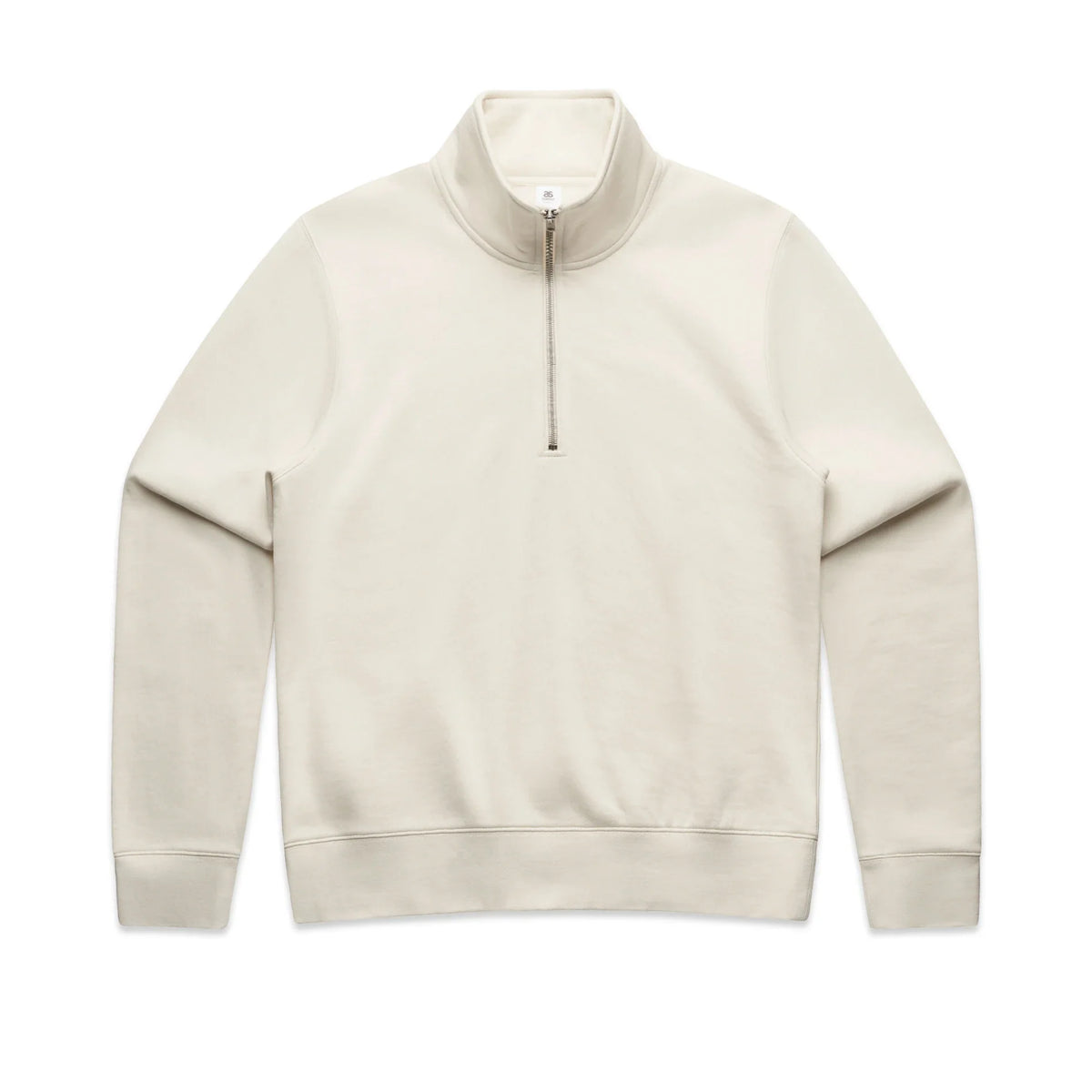 Wo's Stencil Half Zip Crew 4125 - Ecru - Front