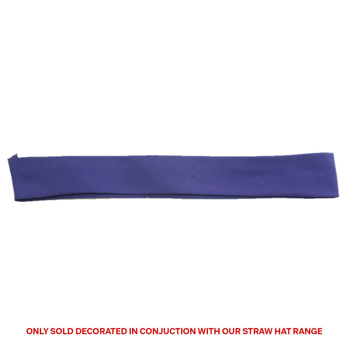 Cotton Hatband - Royal - Front