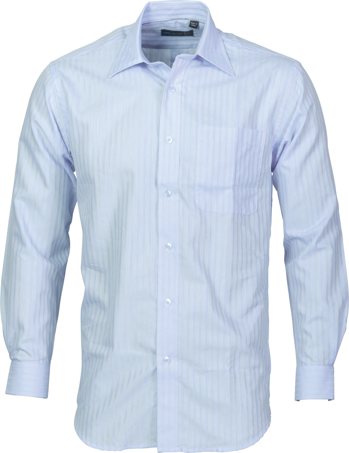 DNC Workwear Mens Tonal Stripe Shirts - Long Sleeve 4156