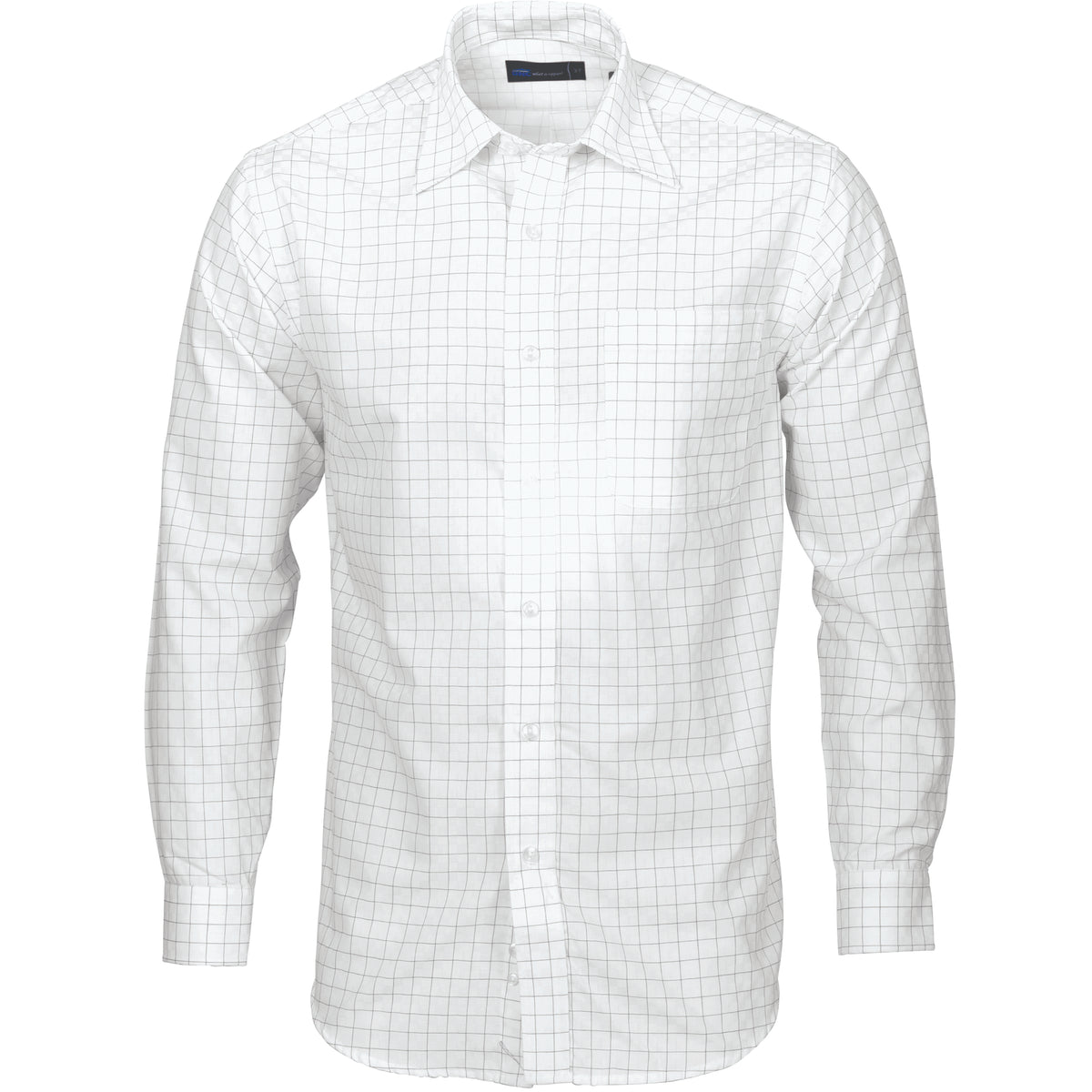 DNC Workwear Mens Yarn Dyed Check Shirts - Long Sleeve 4158