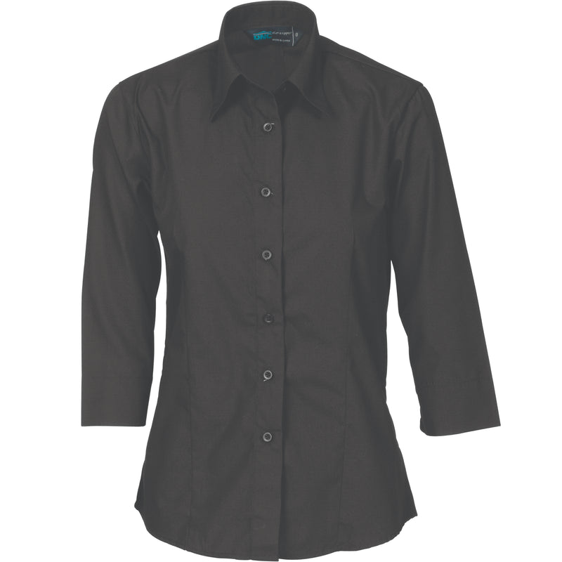 DNC Workwear Ladies Polyester Cotton Shirt - 3/4 Sleeve 4203
