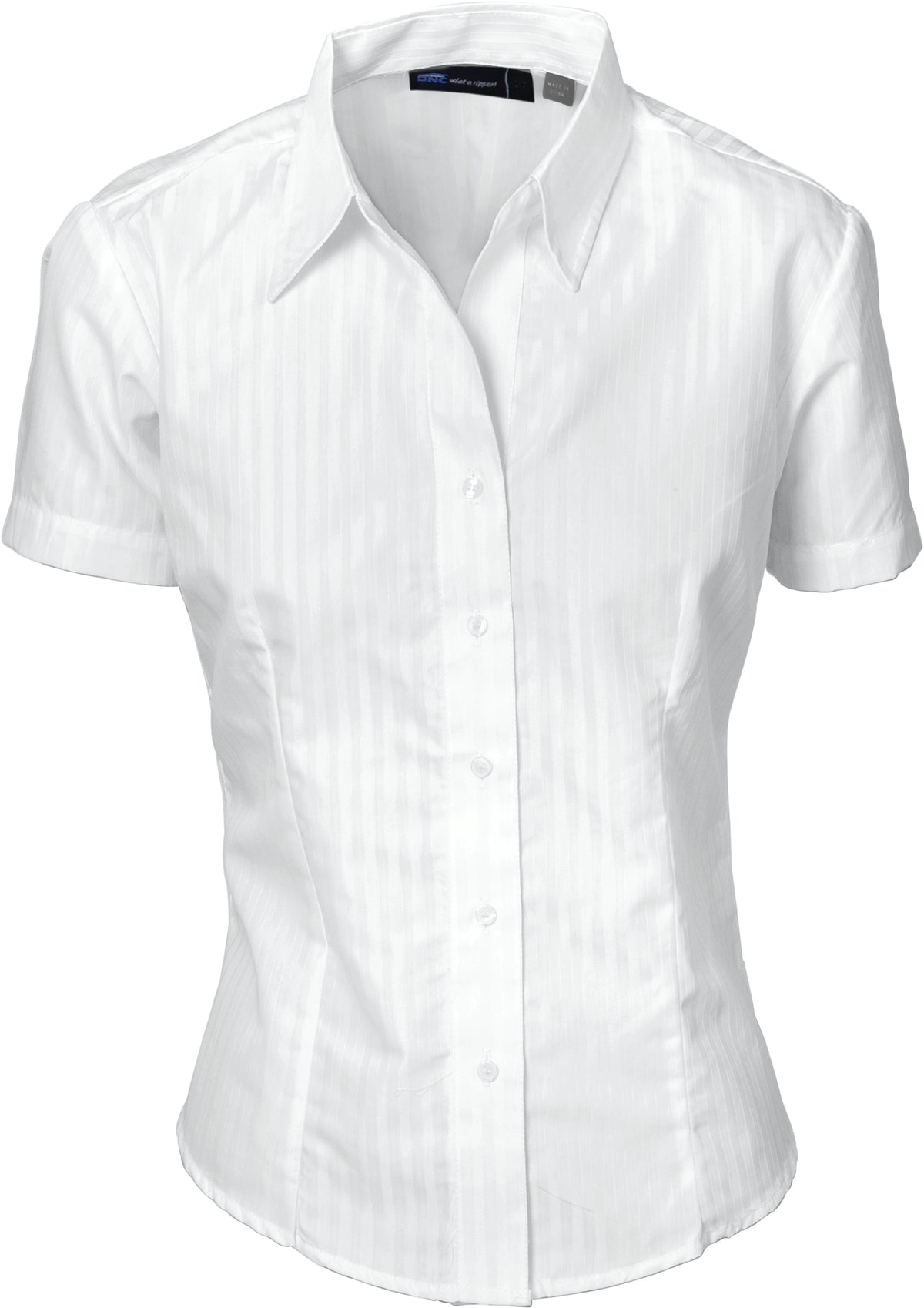 DNC Workwear Ladies Tonal Stripe Shirts - Short Sleeve 4235