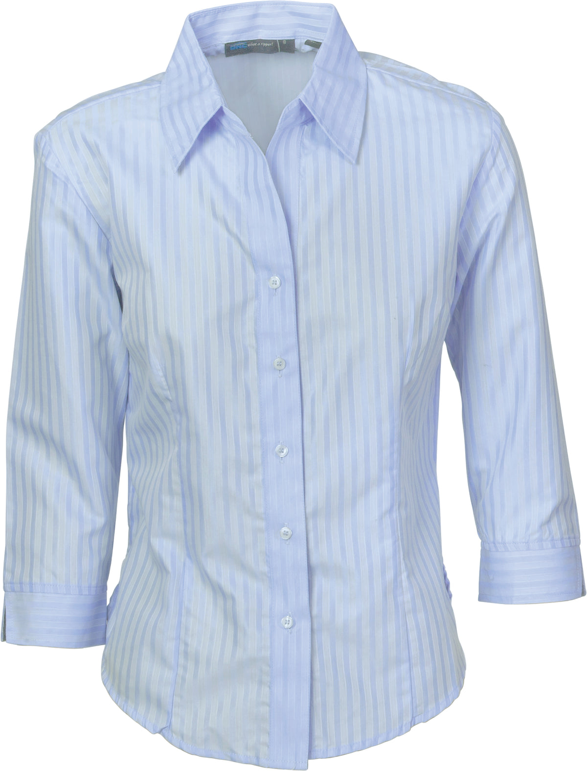 DNC Workwear Ladies Tonal Stripe Shirts - 3/4 Sleeve 4236