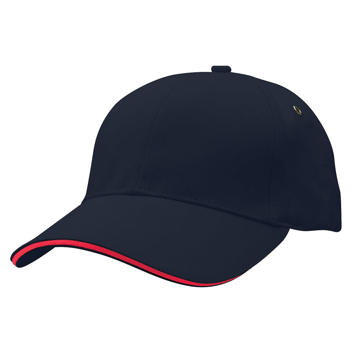 Sandwich Peak Cap - Navy / Red - Front