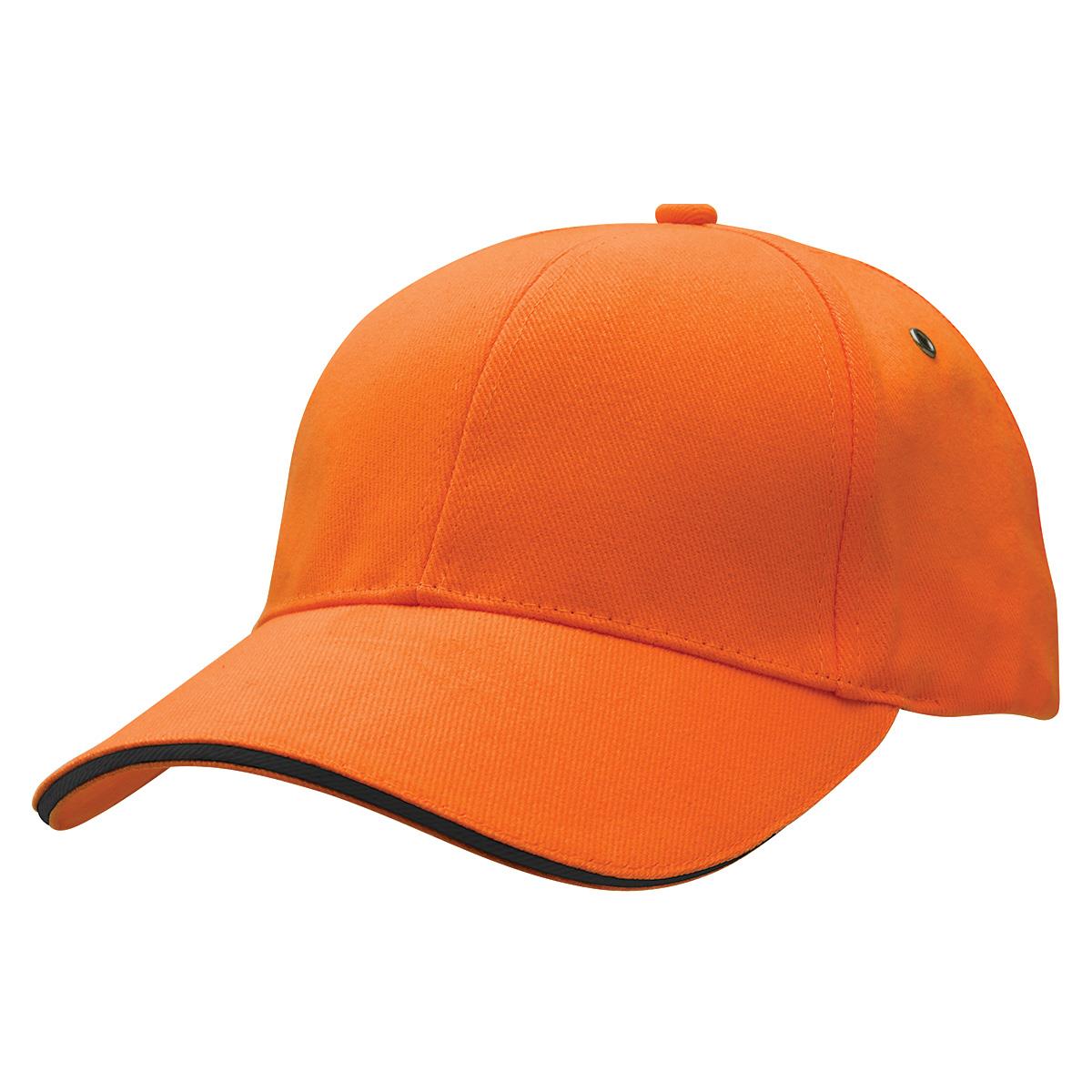 Sandwich Peak Cap - Orange / Black - Front