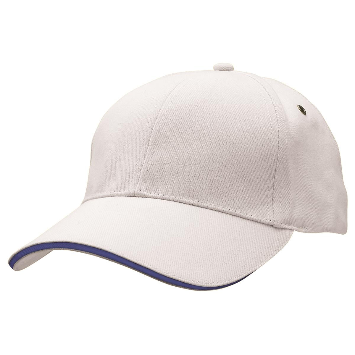 Sandwich Peak Cap - White / Royal - Front