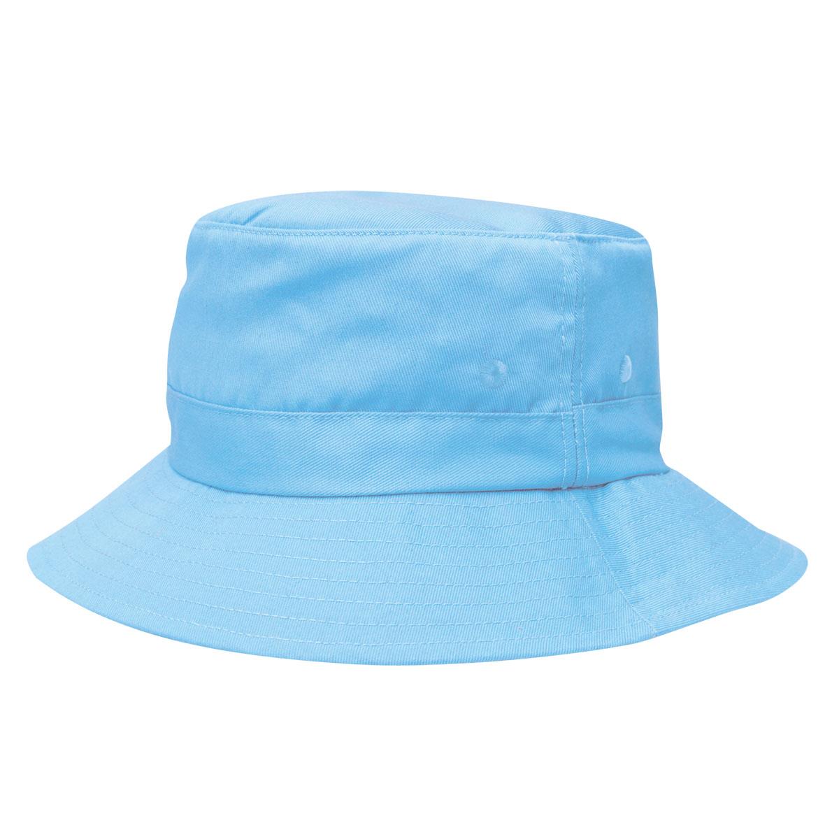 Kids Twill Bucket Hat w/Toggle - Sky Blue - Front