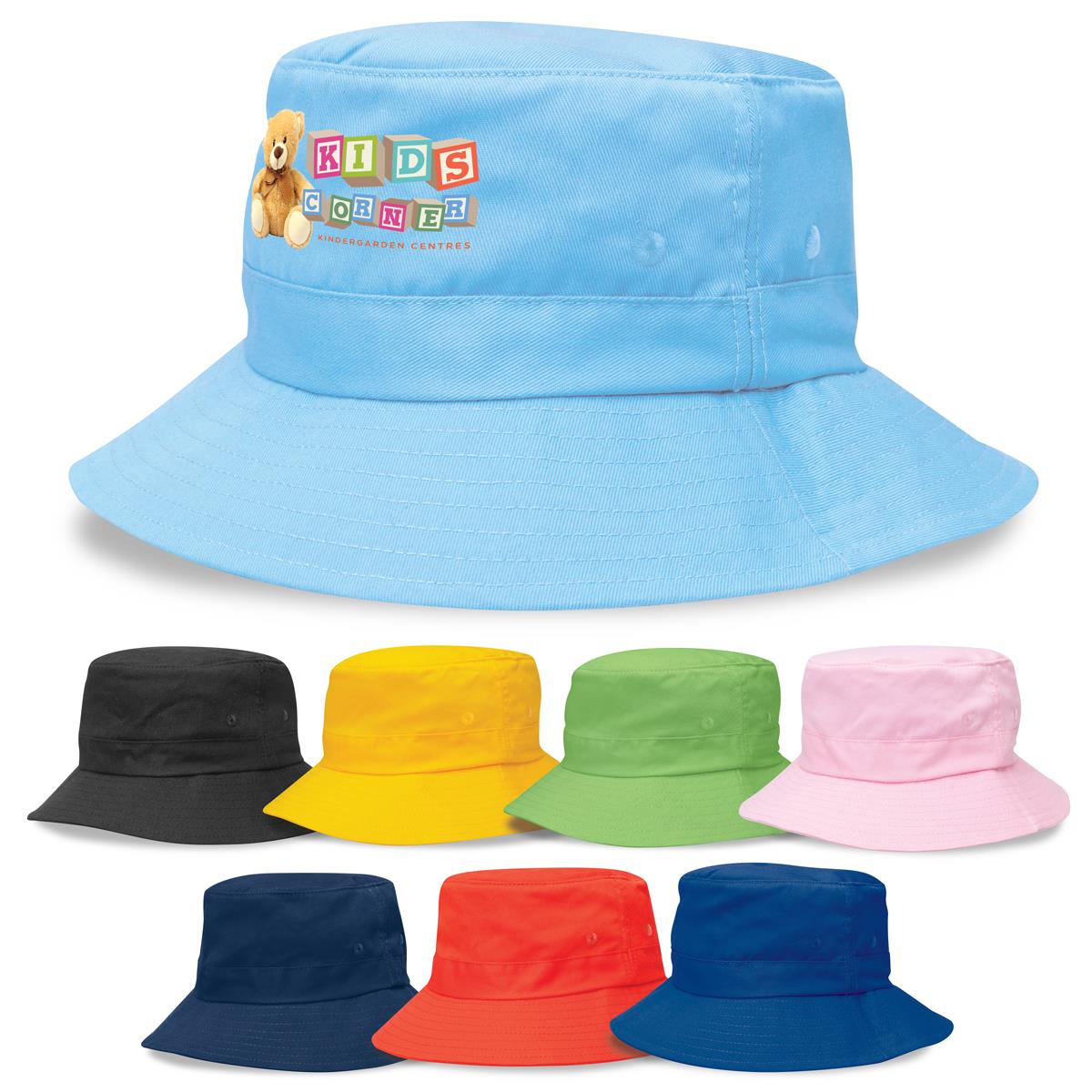 Kids Twill Bucket Hat w/Toggle - view