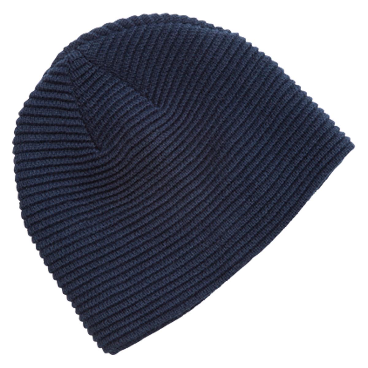 Ruga Knit Beanie - Navy - Front