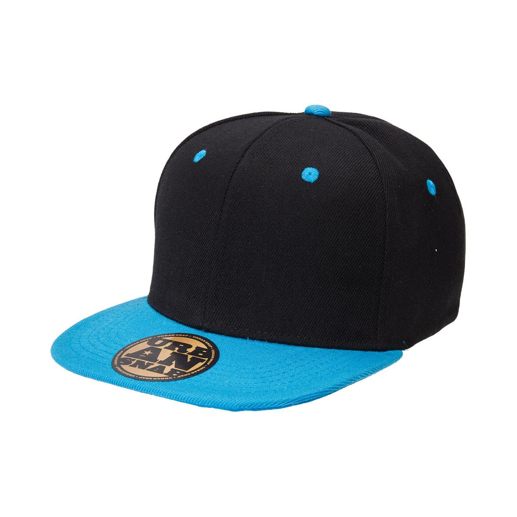 Youth Urban Snapback - Black / Aqua - Front