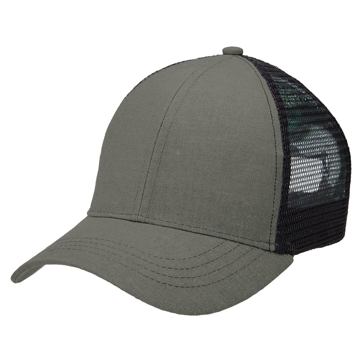 Hemp Trucker - Charcoal / Black - Front
