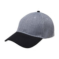 Curved Heather - Charcoal Heather / Black - Front