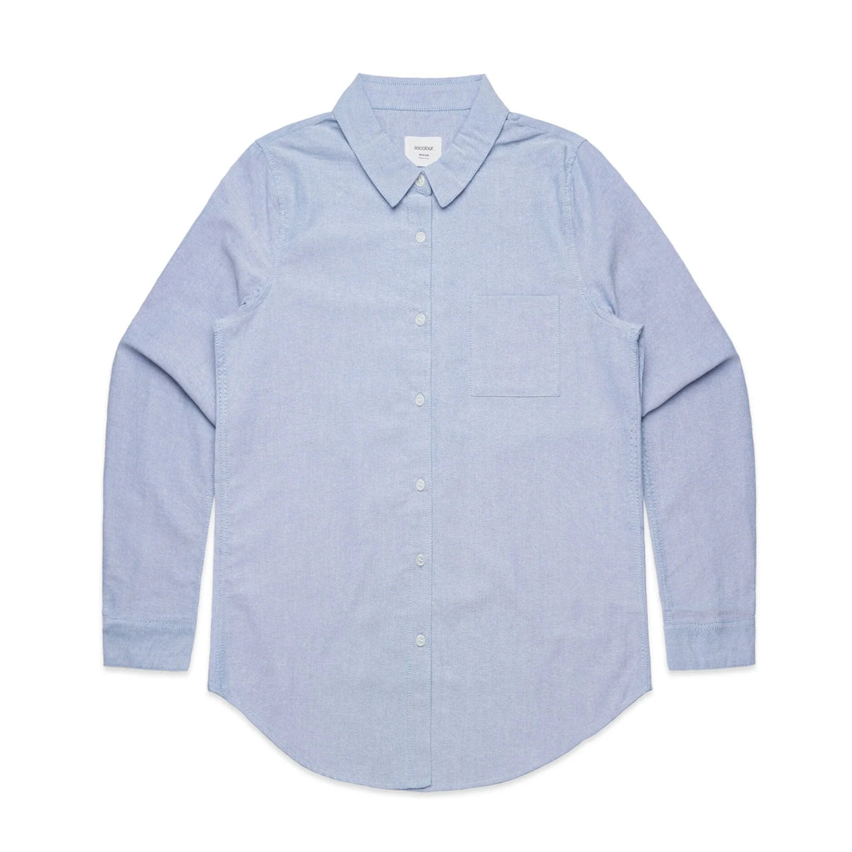 Wo's Oxford Shirt 4401 - Light Blue - Front