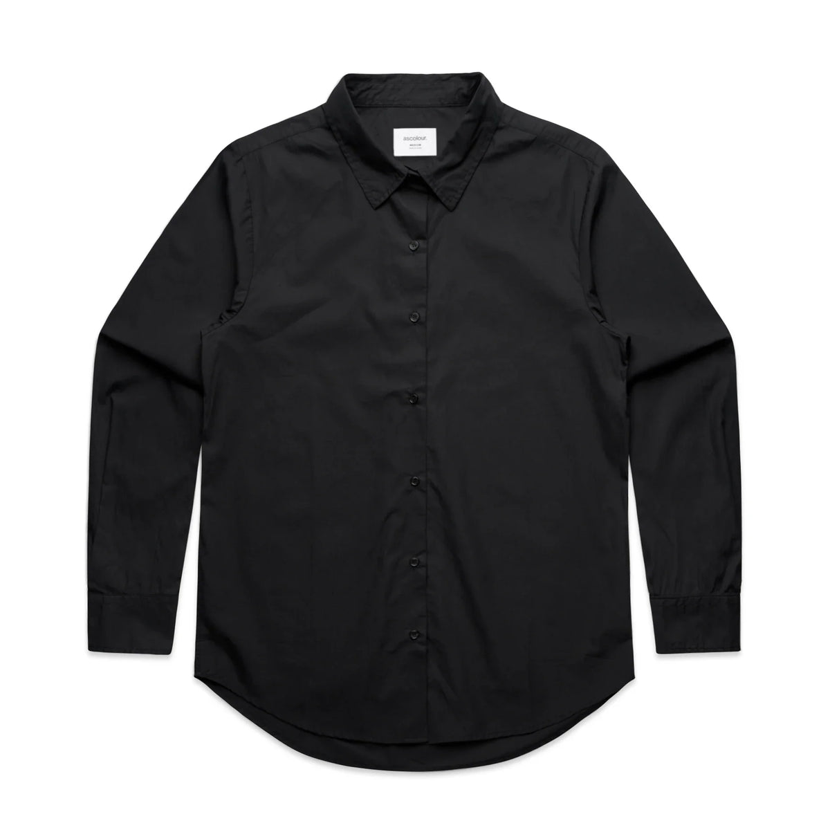 Wo's Poplin Shirt 4406S - Black - Front