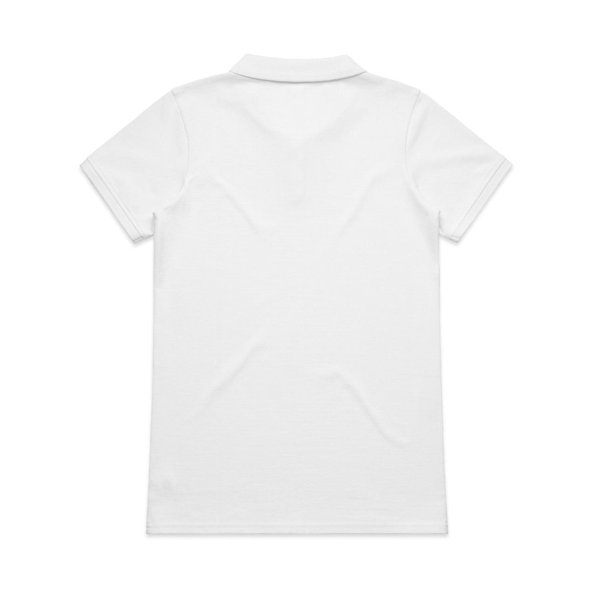 Wo's Pique Polo - White - Back