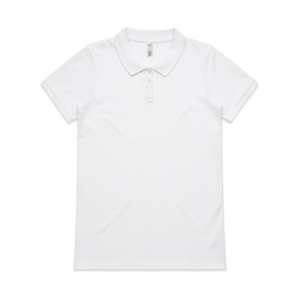 Wo's Pique Polo - White