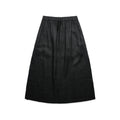 Wo's Linen Skirt 4428S - Black - Front