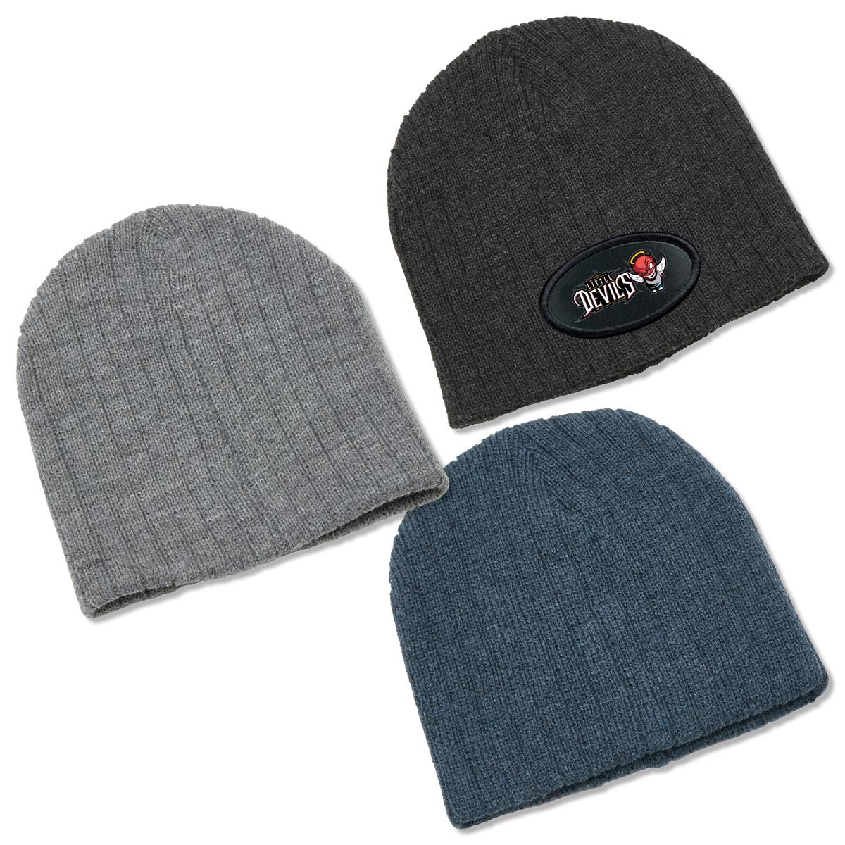 Heather Cable Knit Beanie - view