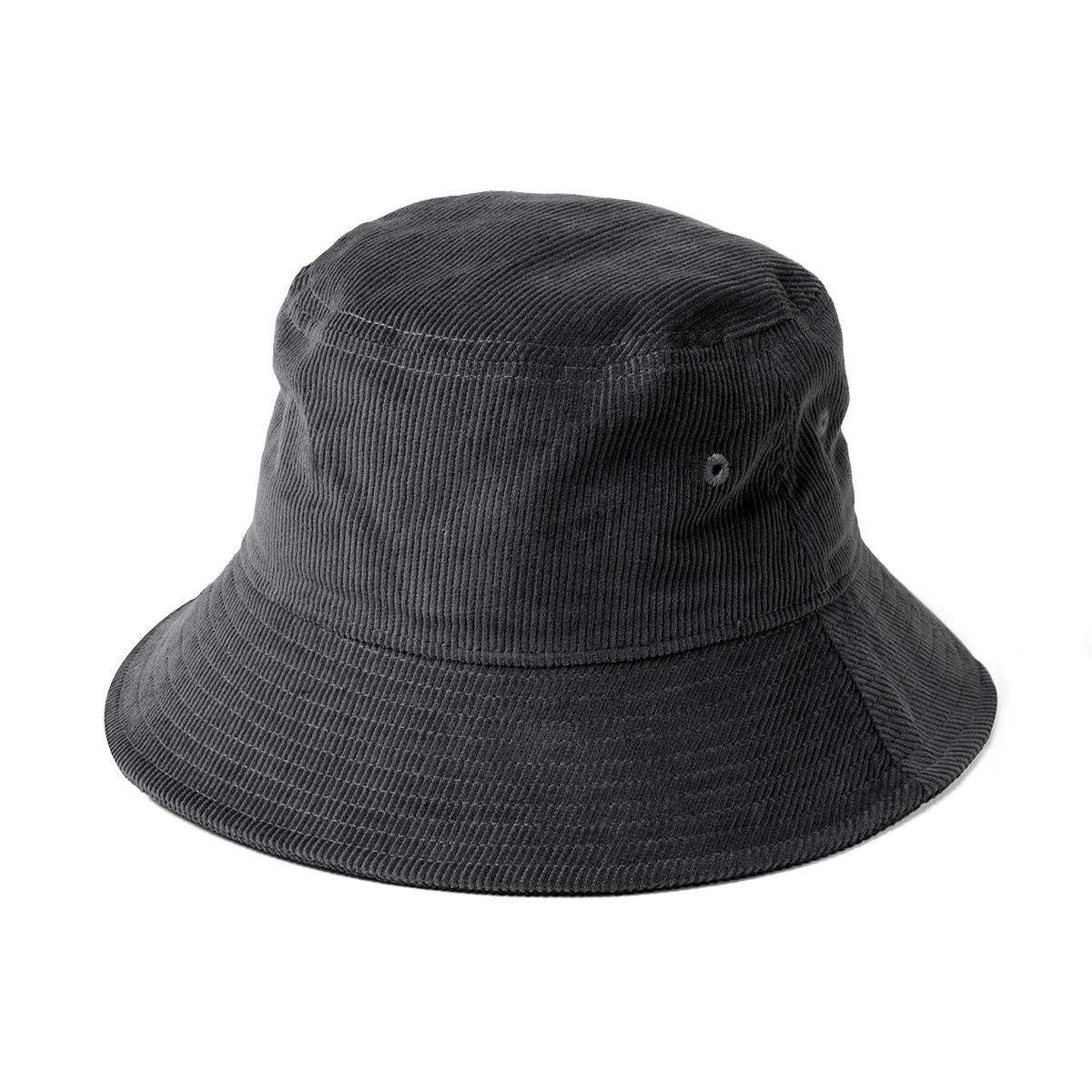 Leroy Cord Bucket Hat - Black - Front