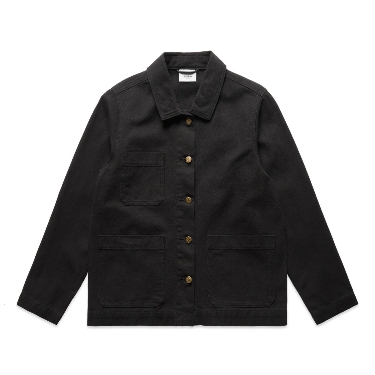 Wo's Canvas Chore Jacket 4524 - Black - Front