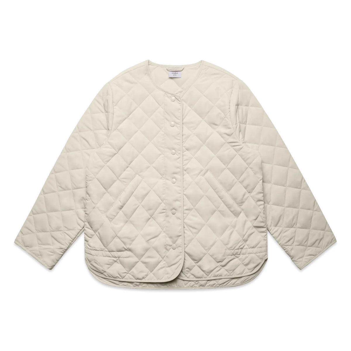 Wo's Quilted Jacket 4525 - Bone - Front