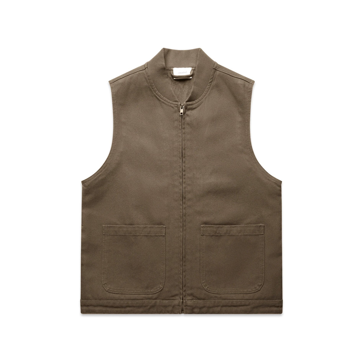 Wo's Canvas Heavy Vest 4528 - Walnut - Front