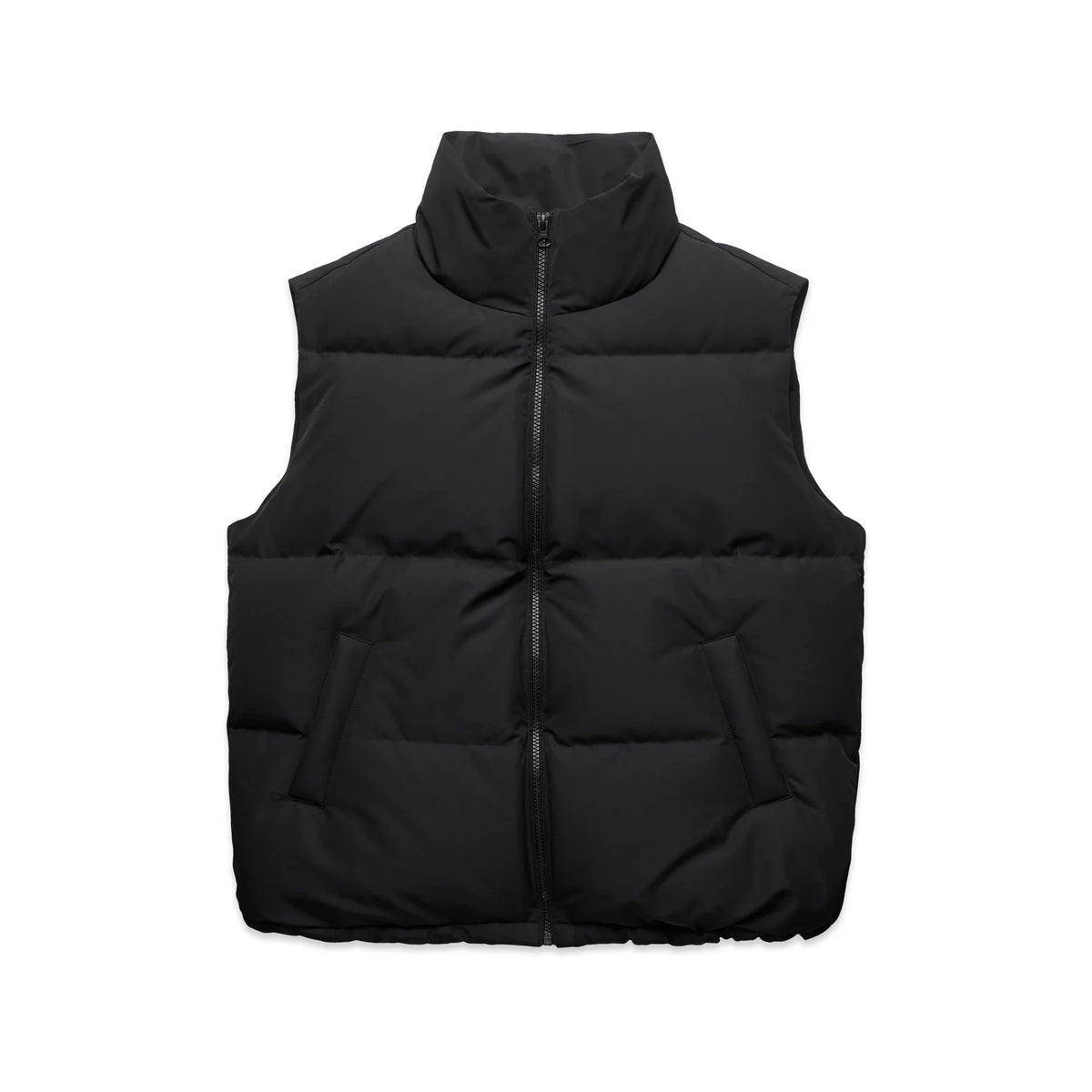 Wo's Puffer Vest 4592 - Black - Front