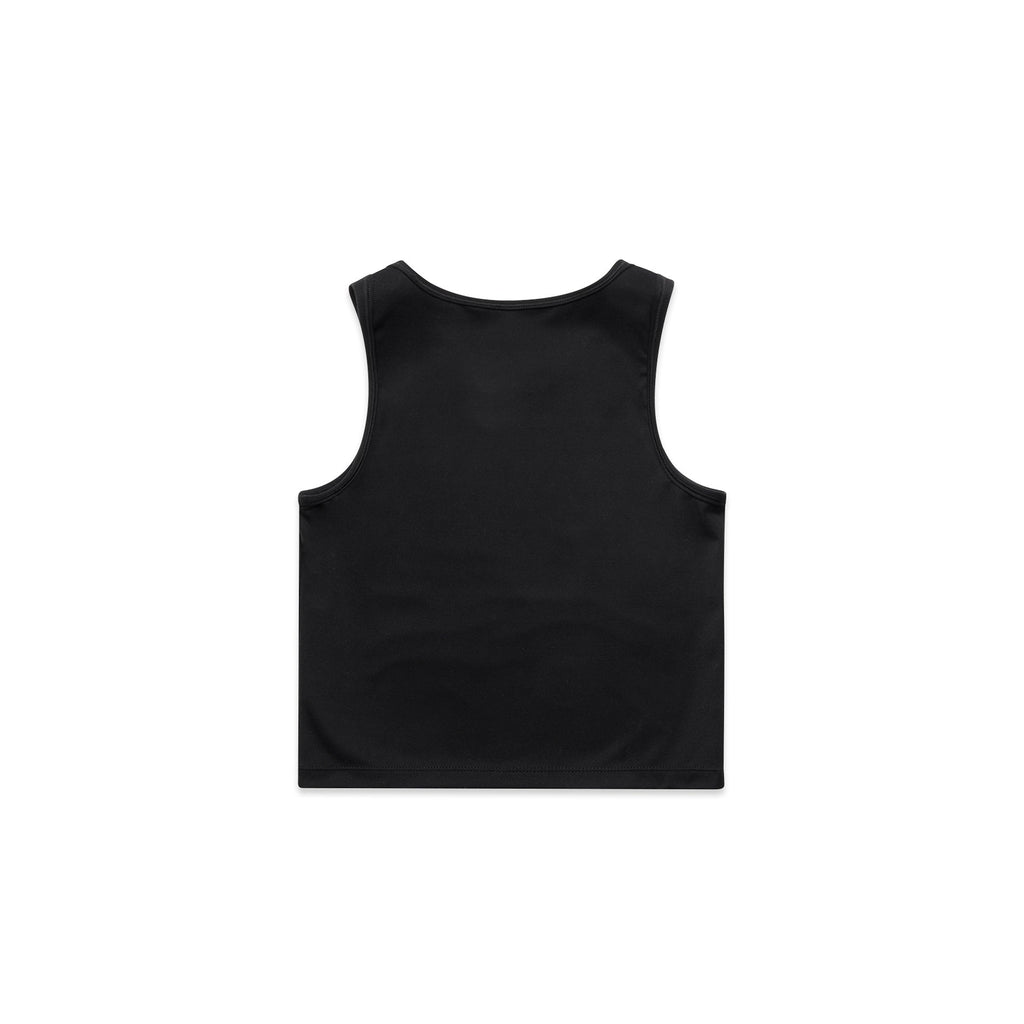 Wo's Active Crop Tank 4642 - Black - Back