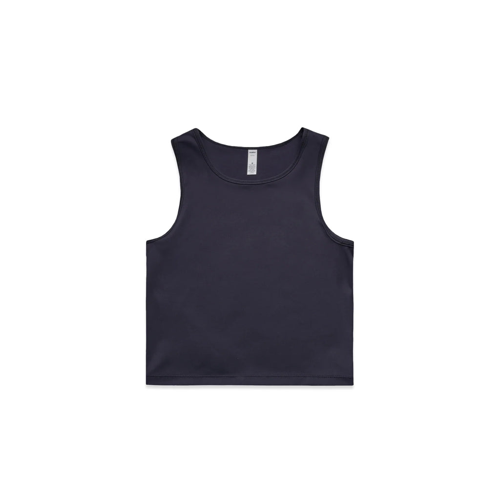 Wo's Active Crop Tank 4642 - Ink Blue - Front