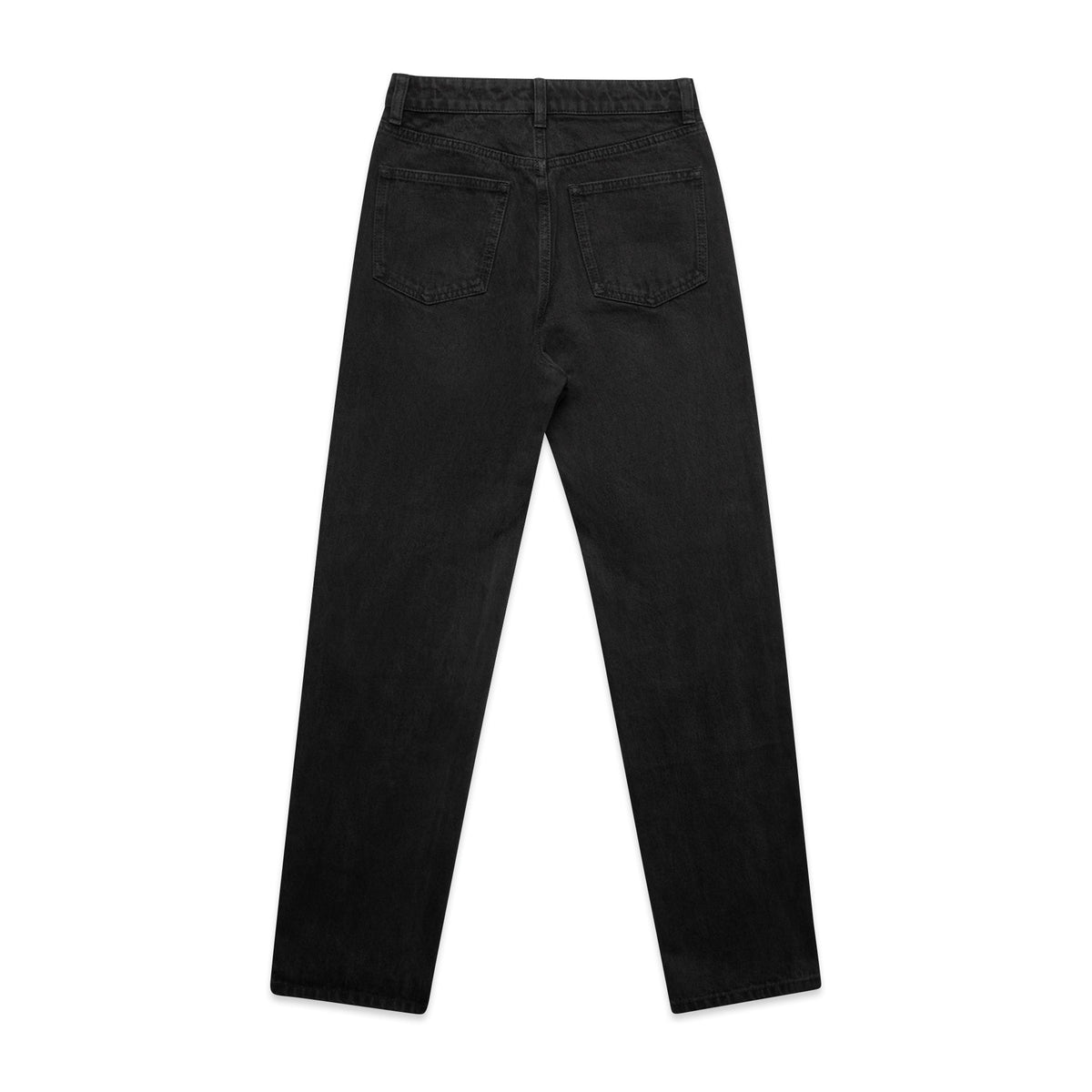 Wo's Straight Jeans 4830 - Washed Black - Back