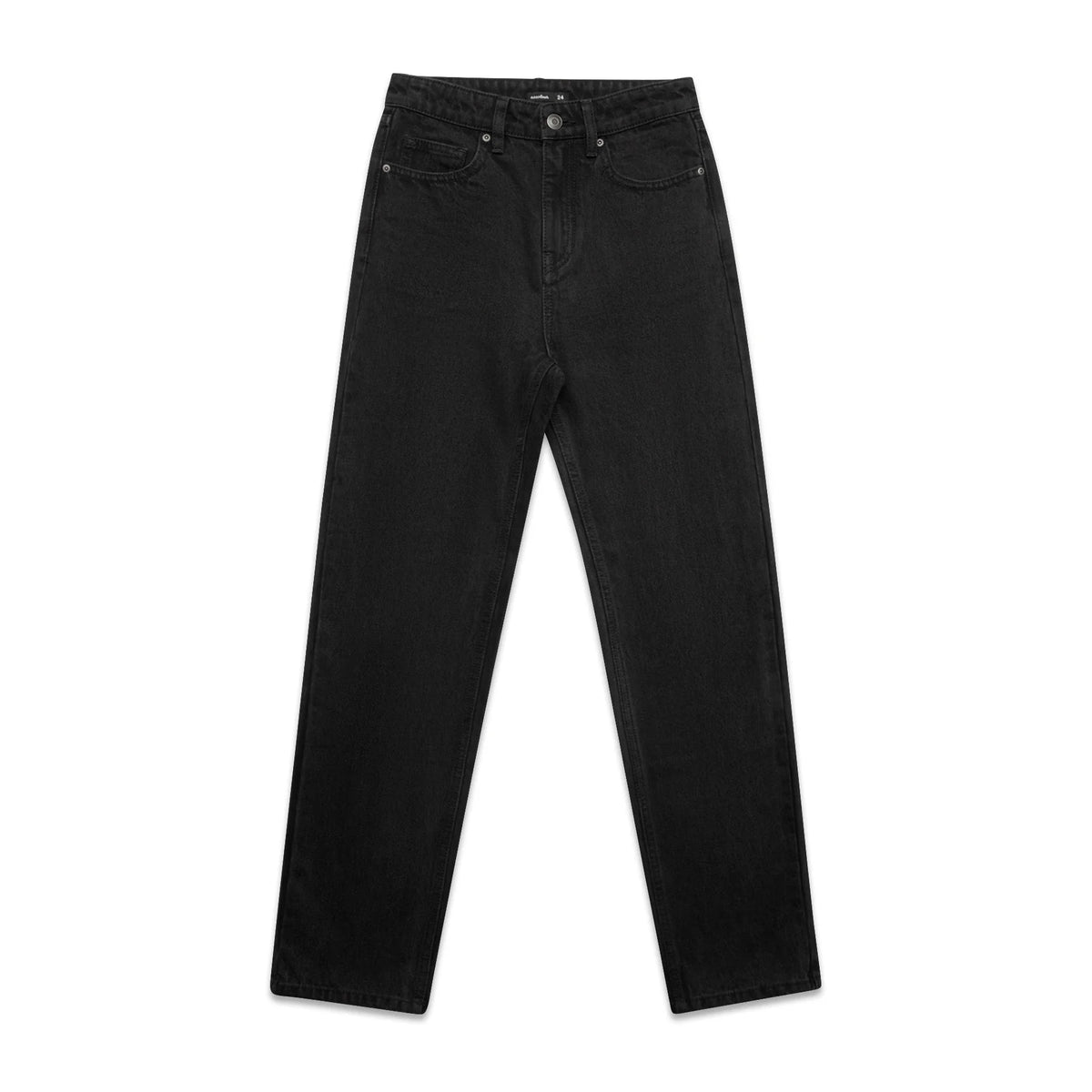 Wo's Straight Jeans 4830 - Washed Black - Front