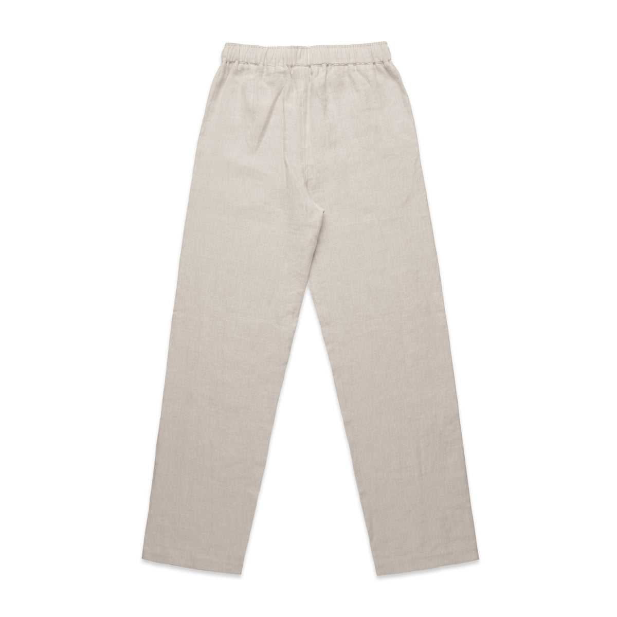 Wo's Linen Pants 4922S - Natural - Back