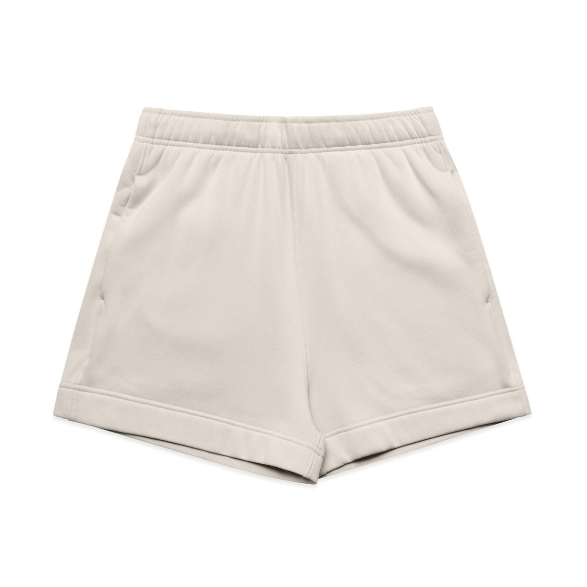 Wo's Relax Track Shorts 4933 - Bone - Front