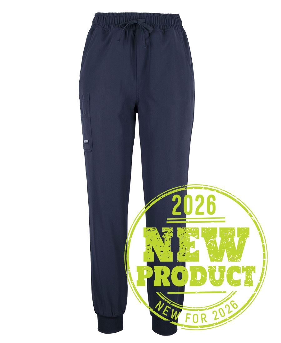 JB's Ladies Nu Scrub Jogger - Navy - Front