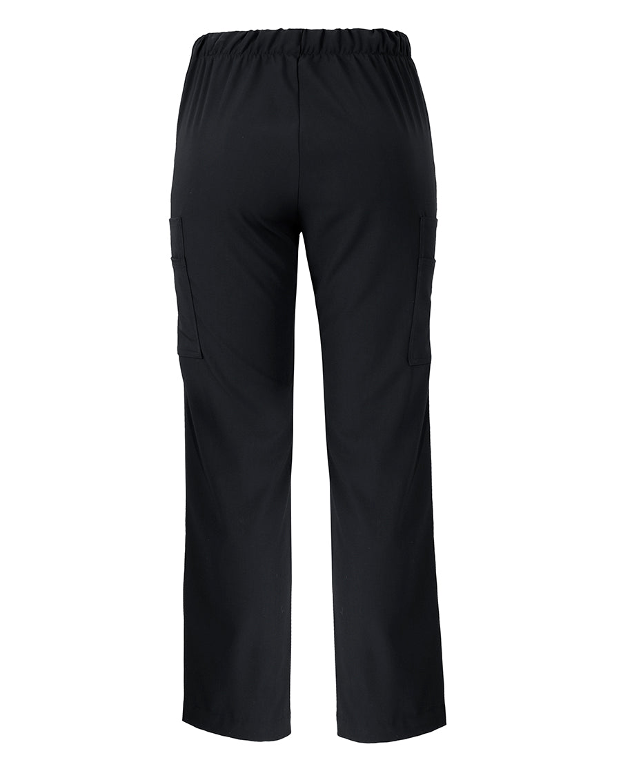 JB's Ladies Nu Scrub Cargo Pant - Black - Back
