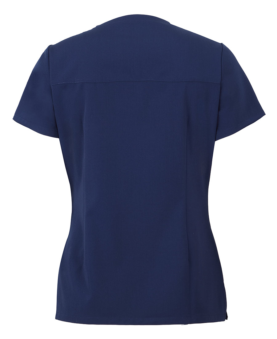 JB's Ladies Nu Scrub Top - Indigo - Back