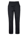JB's Ladies Premium Scrub Cargo Pant - Black - Front
