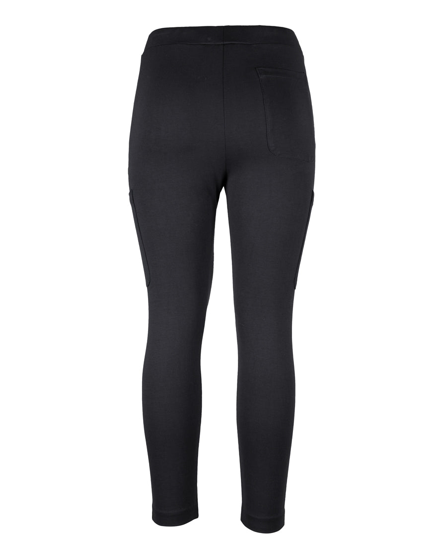 JB's Ladies Stretch Pocket Ponte Pant - Black - Back