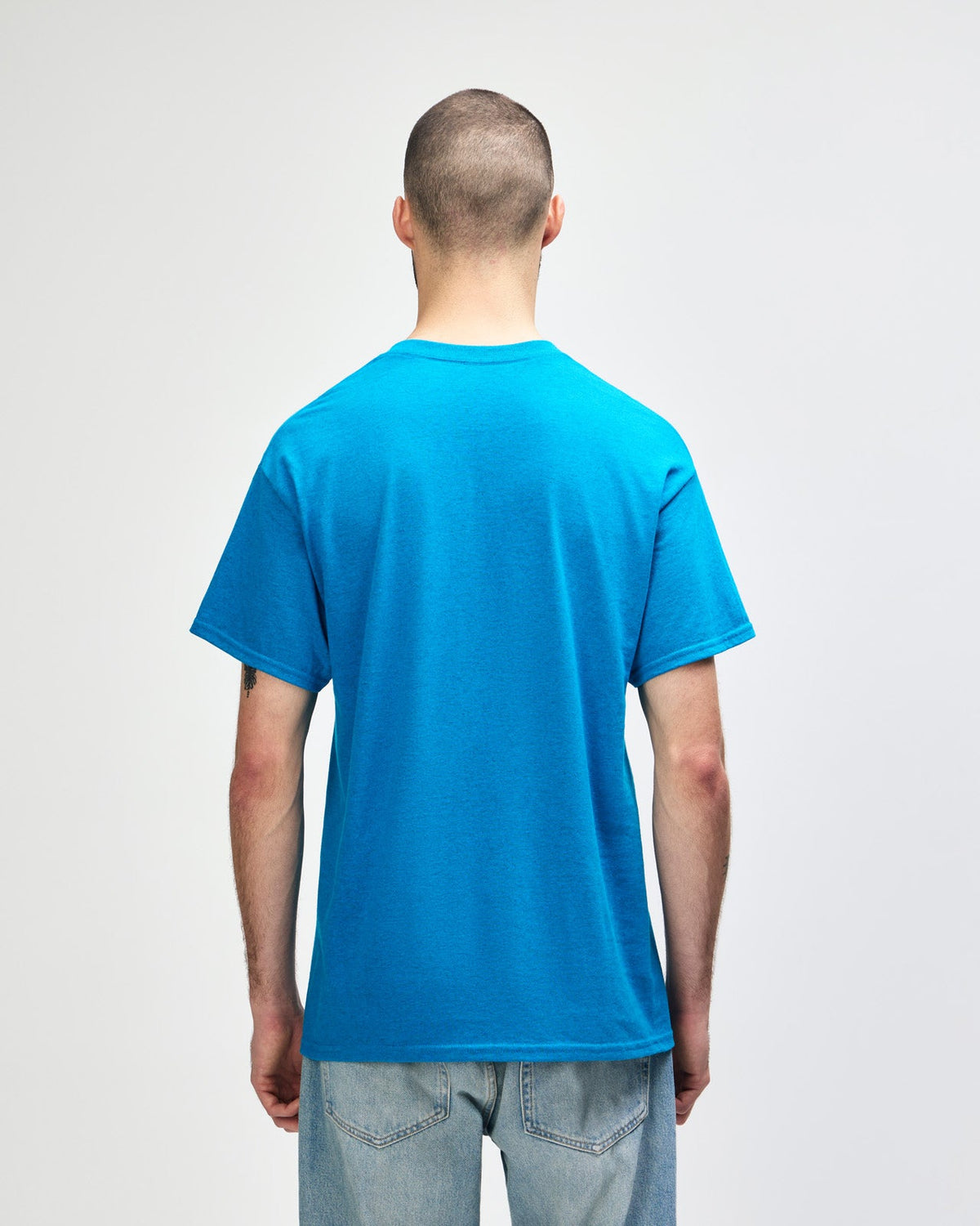 Gildan Heavy Cotton 5000 T-Shirt - Antique Sapphire - Back