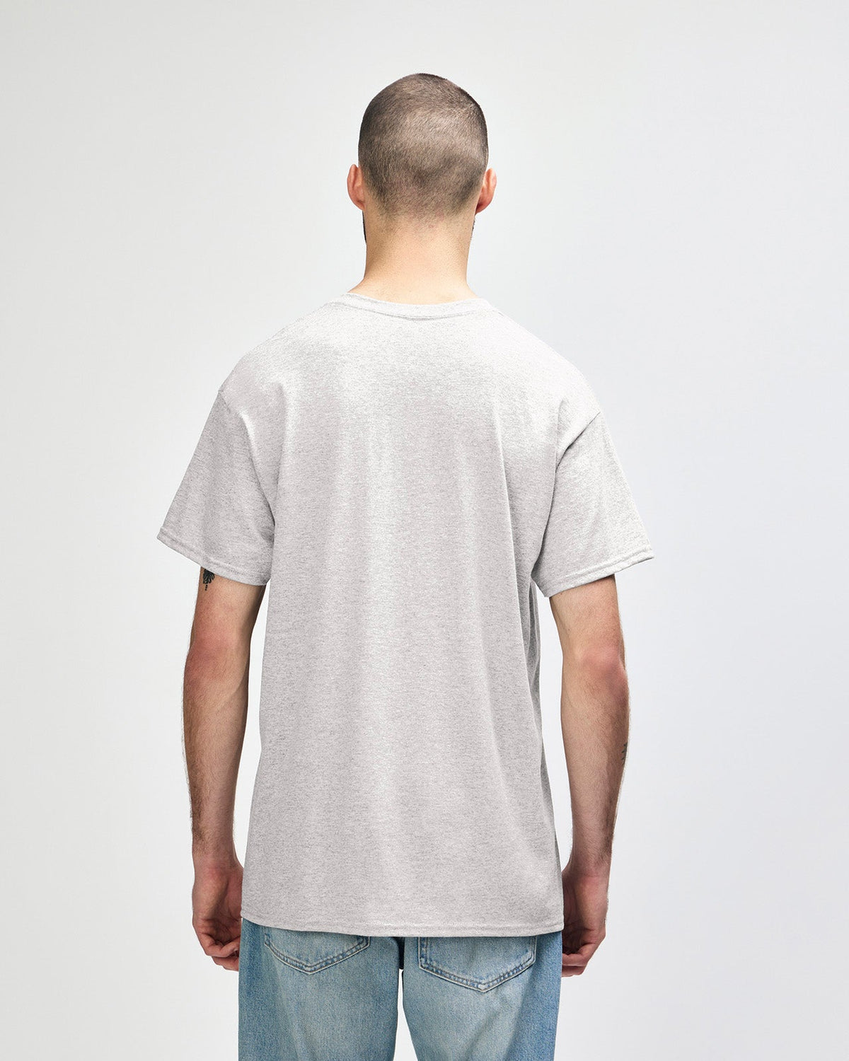 Gildan Heavy Cotton 5000 T-Shirt - Ash - Back