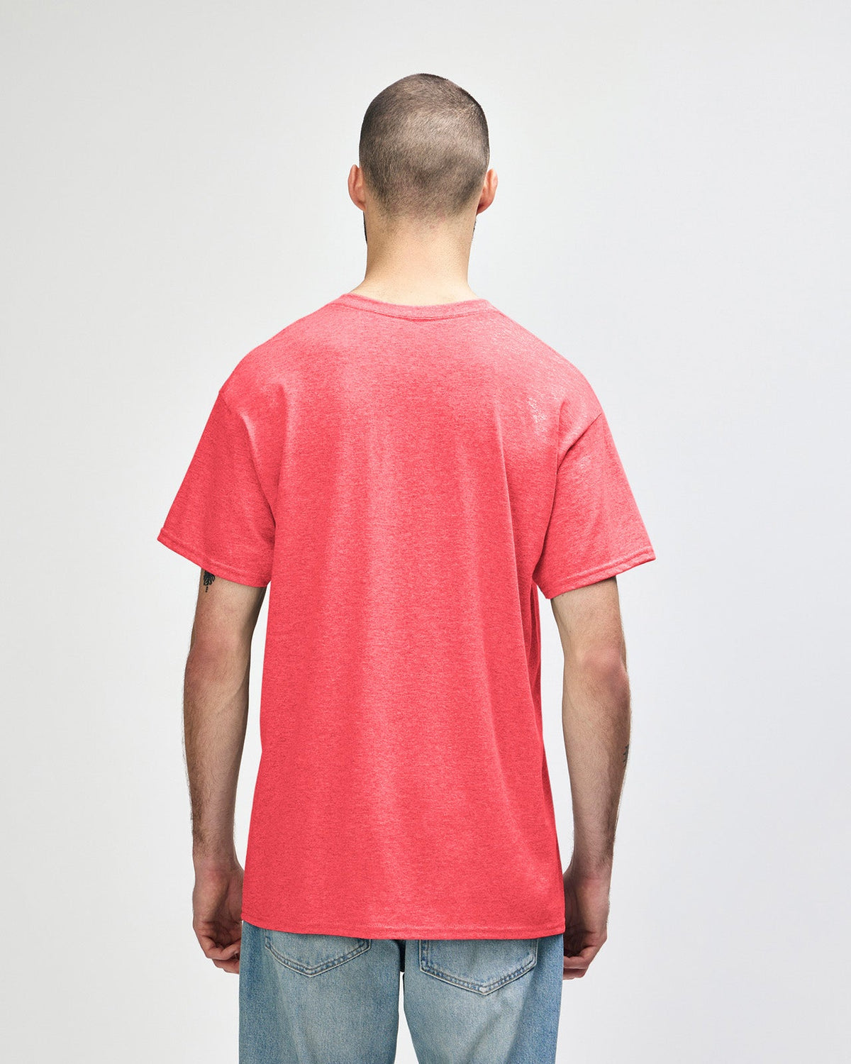 Gildan Heavy Cotton 5000 T-Shirt - Heather Red - Back