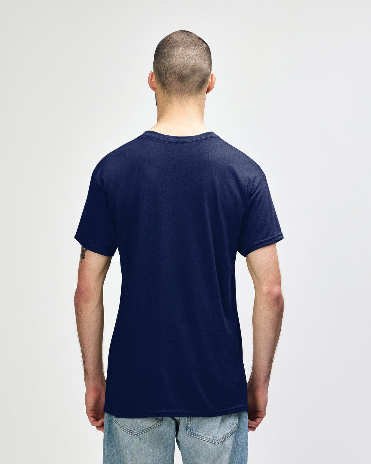 Gildan Heavy Cotton 5000 T-Shirt - Navy - Back
