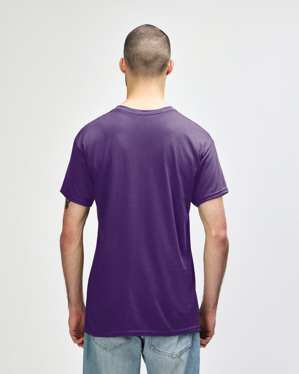 Gildan Heavy Cotton 5000 T-Shirt - Purple - Back
