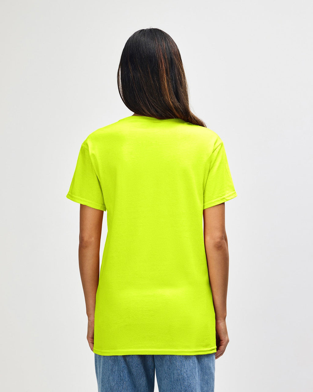 Gildan Heavy Cotton 5000 T-Shirt - Safety Green - Back
