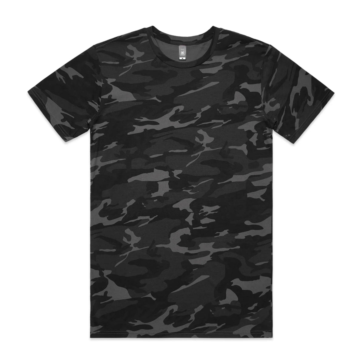 Staple Camo Tee 5001C - Black Camo - Front
