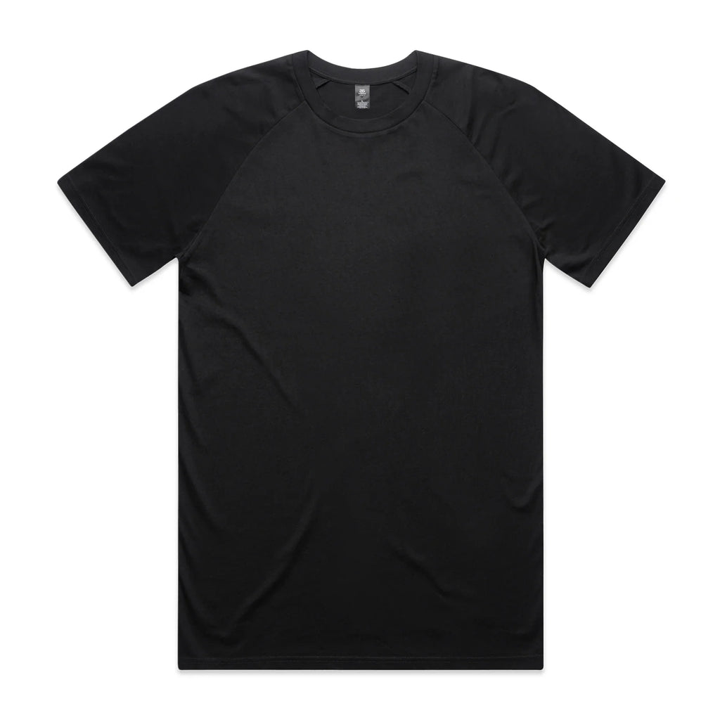 Staple Raglan Tee 5001R - Black - Front