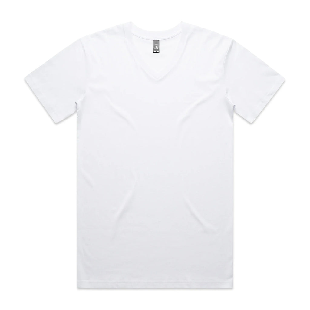 Staple V Neck Tee 5001V - White - Front