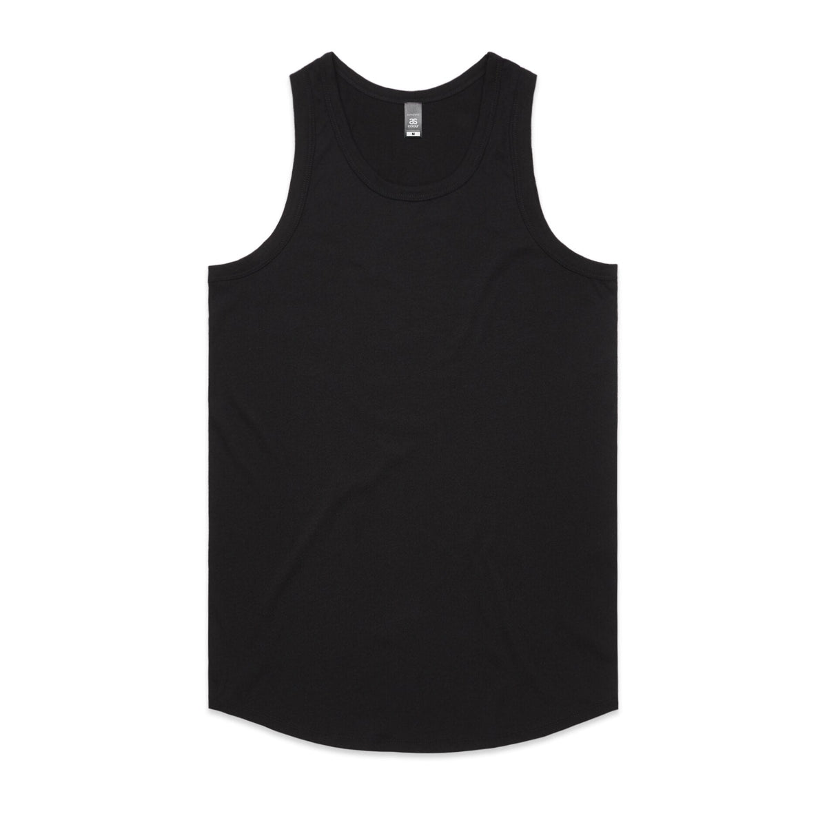 Authentic Singlet 5004 - Black - Front