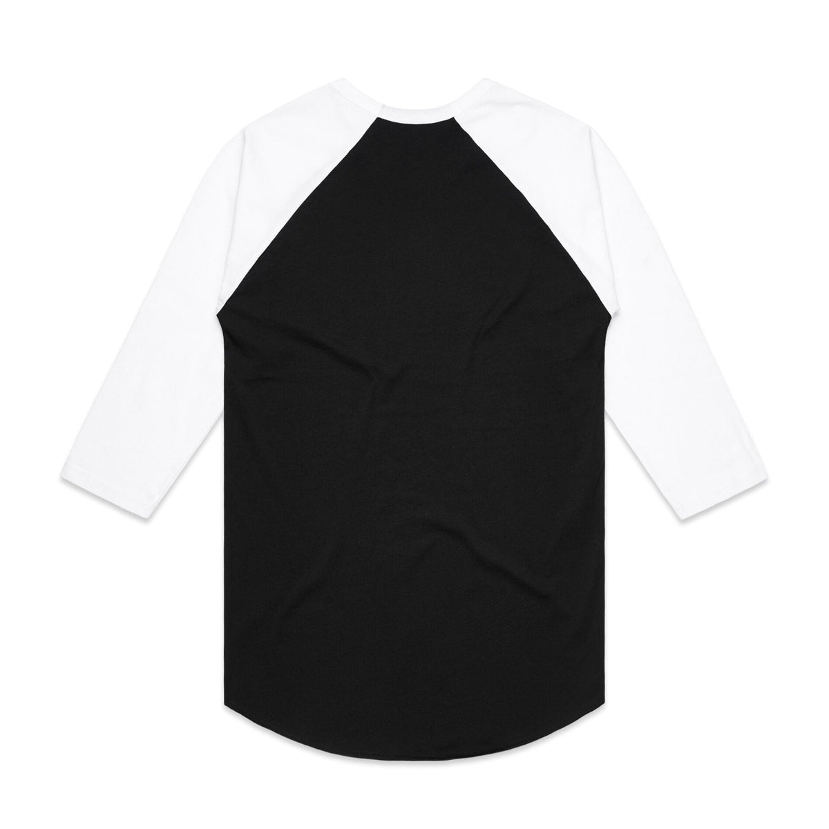 Raglan Tee 5012 - Black/White - Back