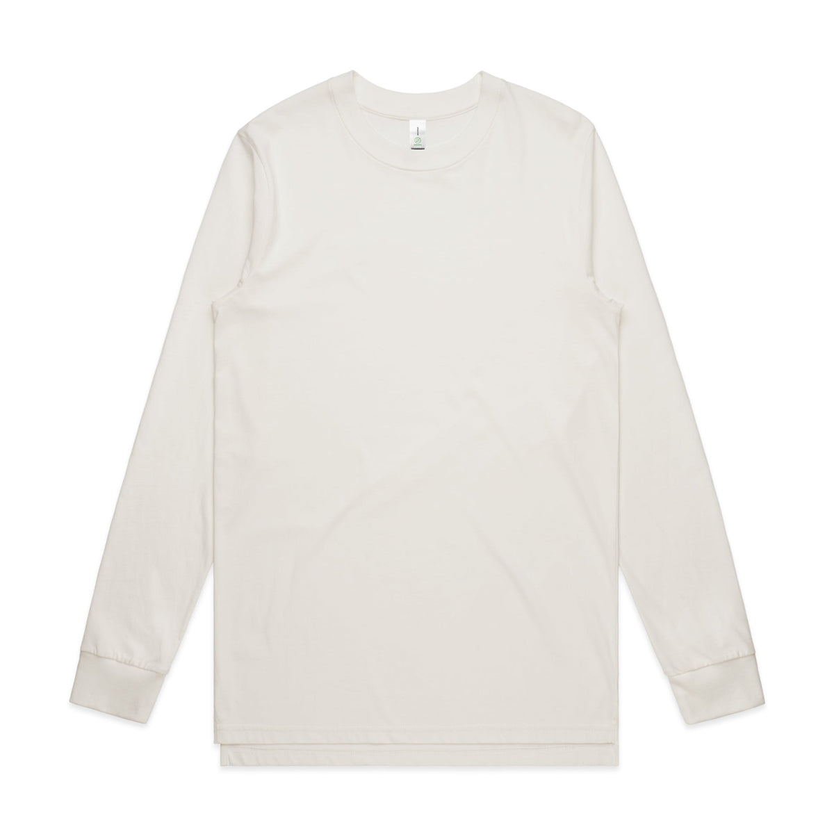 Base Organic L/S Tee 5029G - Natural - Front